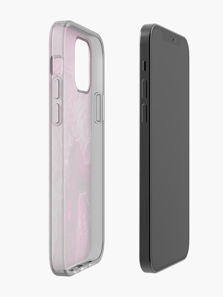 Alternate view of Pink Magenta Agate Mineral Gemstone iPhone Case & Cover
