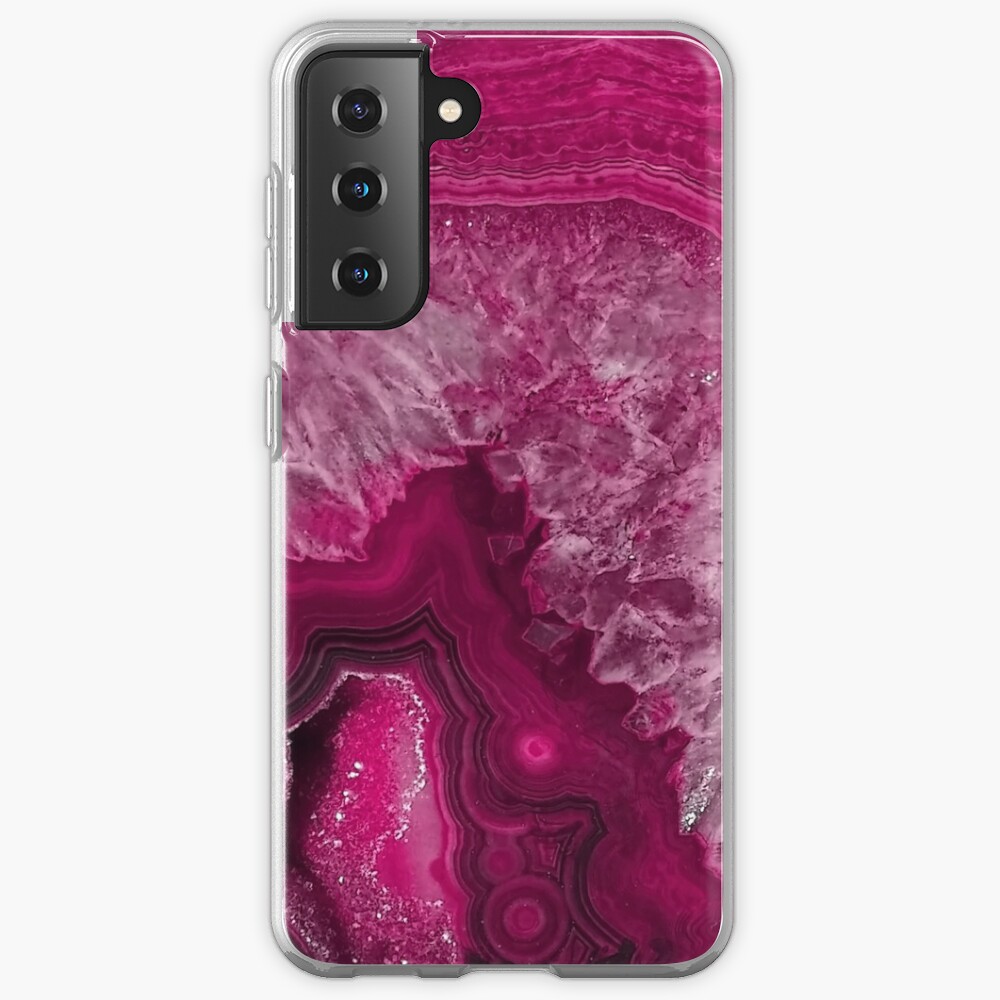 Pink Magenta Agate Mineral Gemstone Case & Skin for Samsung Galaxy