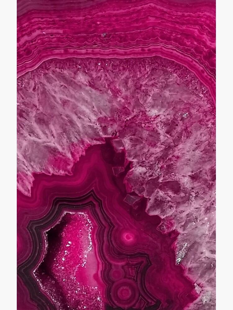 Pink Magenta Agate Mineral Gemstone by MysticMarble