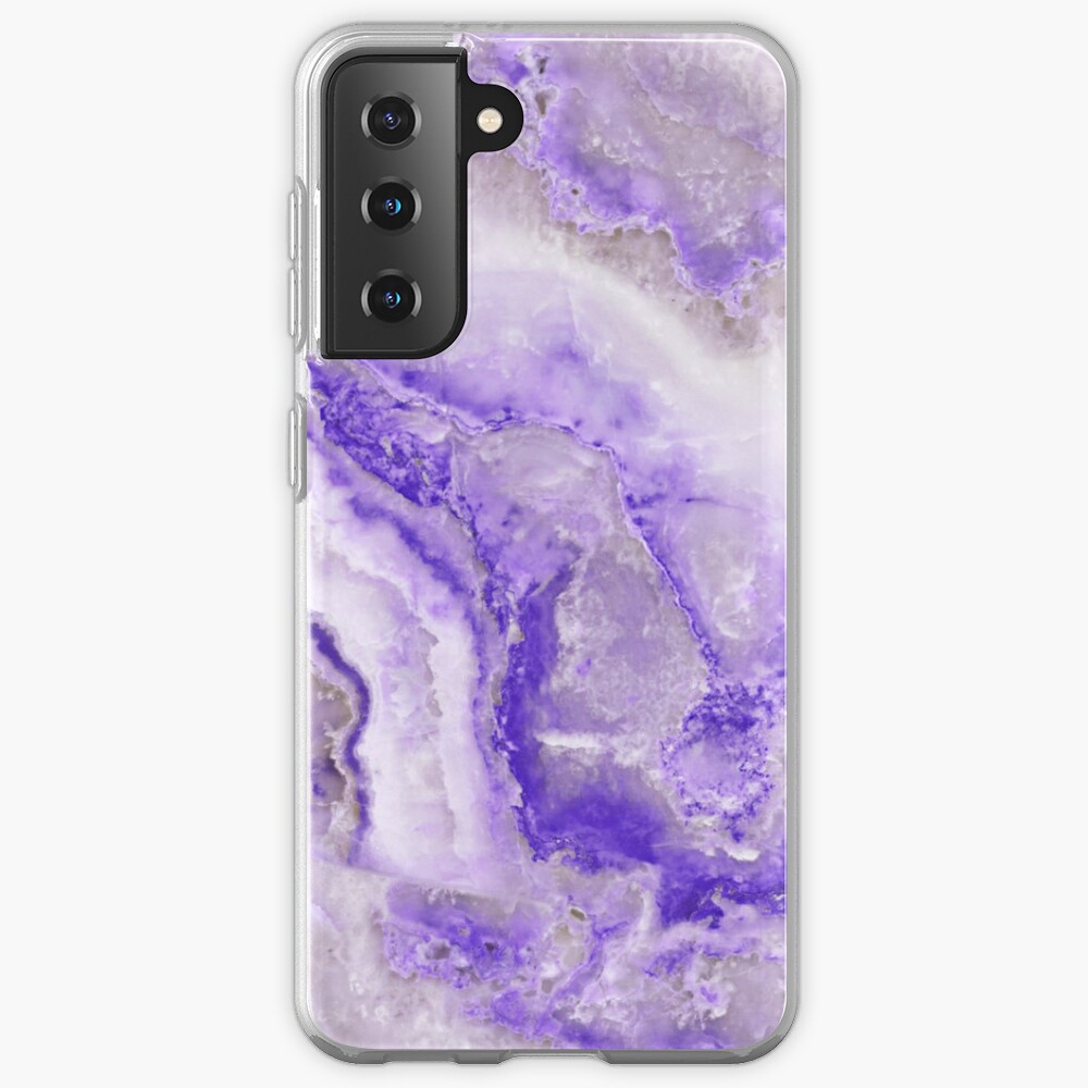 Ultraviolet and Gray Agate Mineral Gemstone Case & Skin for Samsung Galaxy