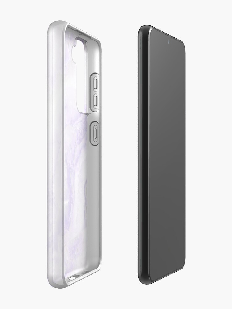 Alternate view of Ultraviolet and Gray Agate Mineral Gemstone Case & Skin for Samsung Galaxy