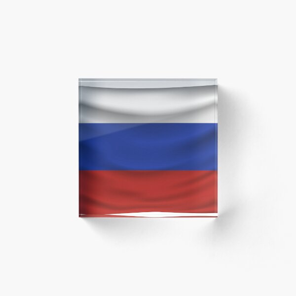 #Российский #флаг, Флаг российской федерации, #Russian #Flag, Flag of the Russian Federation, Russia, Russian, flag, Russian Federation Acrylic Block