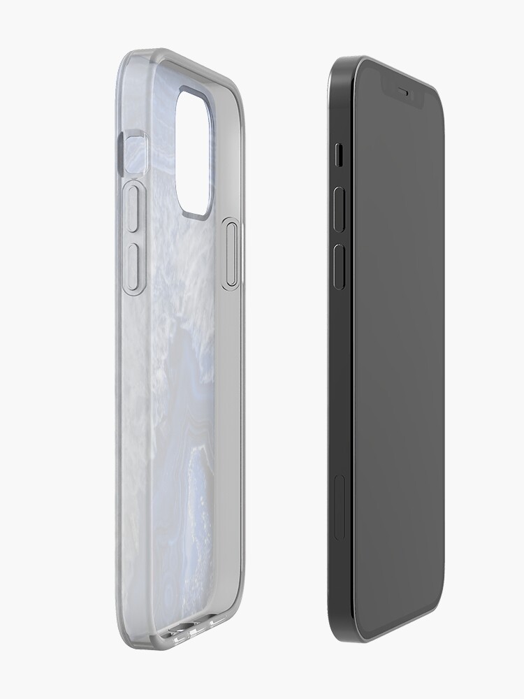 Alternate view of Ocean Blue Agate Mineral Gemstone iPhone Case & Cover