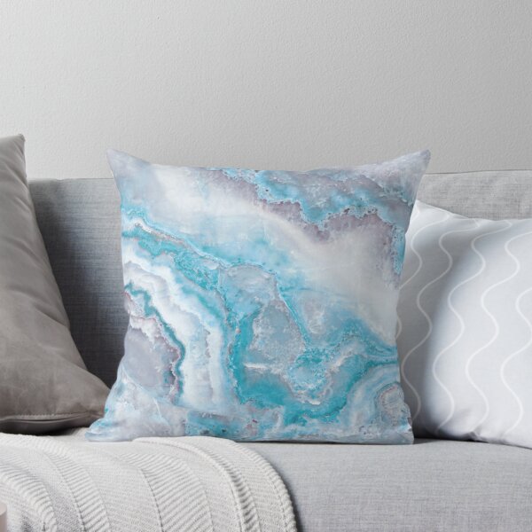 Item preview, Luxury Mermaid Blue Faux Agate Marble Geode Gem designed and sold by MysticMarble.