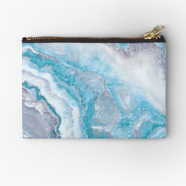 Artikel-Vorschau von Luxuriöser Meerjungfrau-blauer Kunstachat-Marmor-Geodenedelstein, designt und verkauft von MysticMarble.