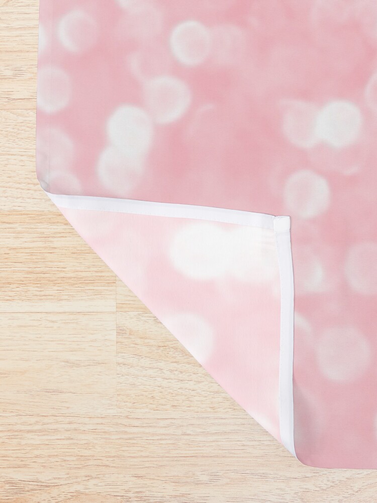 Alternate view of Mermaid Rose Gold Blush Glitter Shower Curtain