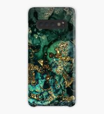 Gold Indigo Malachite Marble Case/Skin for Samsung Galaxy