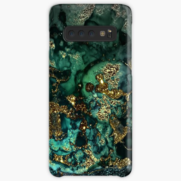 Gold Indigo Malachite Marble Samsung Galaxy Snap Case