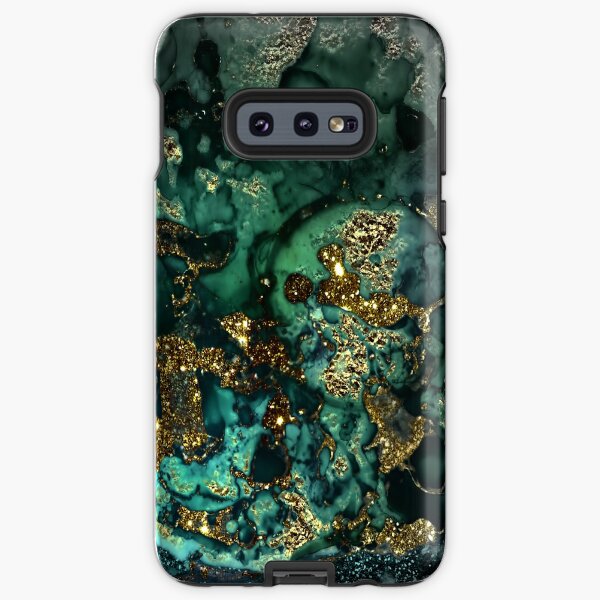Gold Indigo Malachite Marble Samsung Galaxy Tough Case
