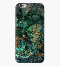 Gold Indigo Malachit Marmor iPhone-Hülle & Cover