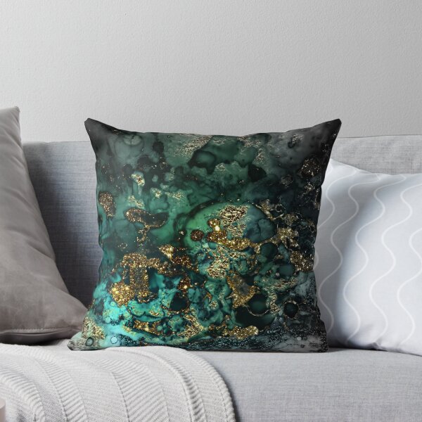 Item preview, Gold Indigo Faux Malachite Marble designed and sold by MysticMarble.