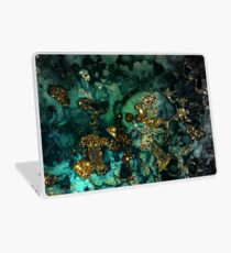 Vinilo para portátil Gold Indigo Malachite Marble