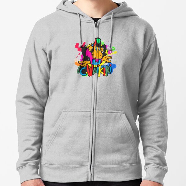 Waikiki coloré Veste zippée à capuche