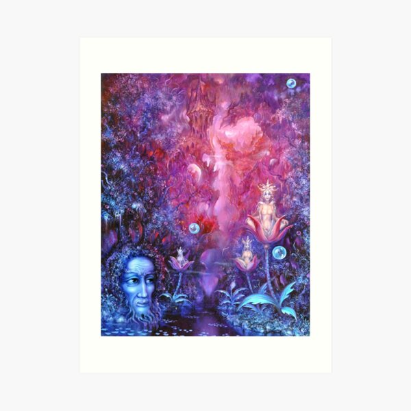 Patient Watcher of the Garden of Meditations Art Print