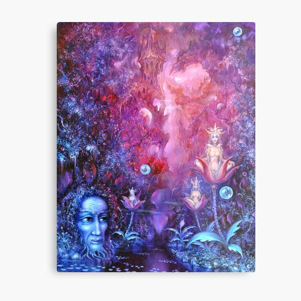 Patient Watcher of the Garden of Meditations Metal Print