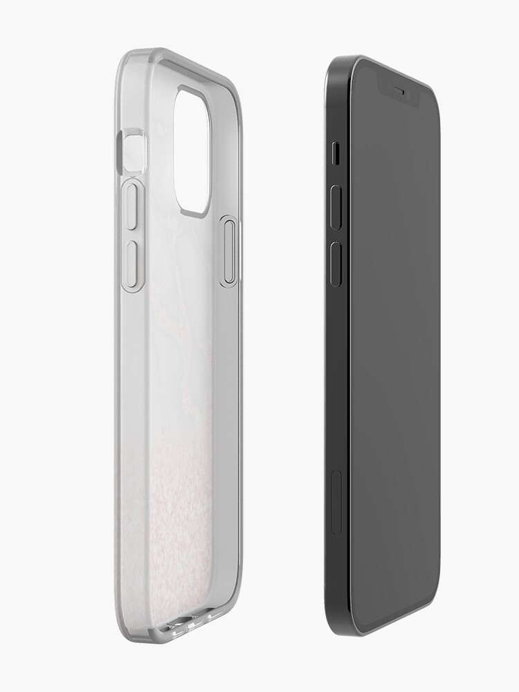 Alternate view of Rosegold Glitter Pink Sparkle Faux Marble iPhone Case & Cover