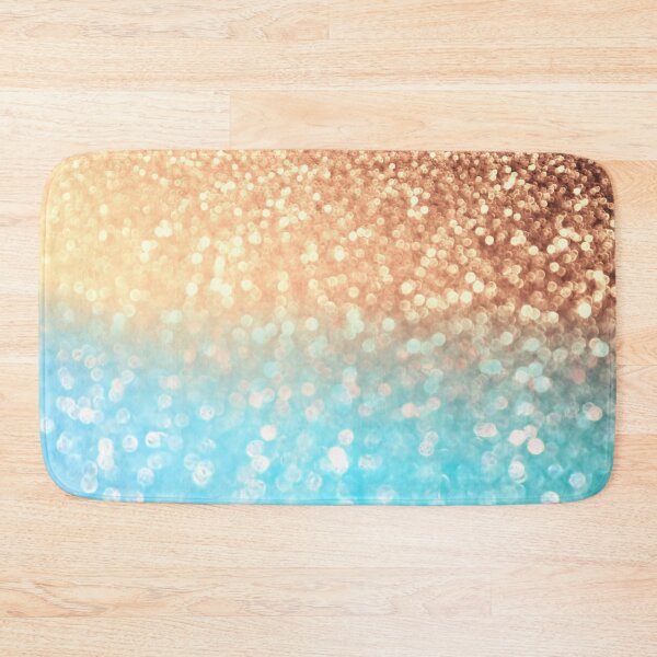 Item preview, Salmon and Ocean Blue Blush Faux Glitter designed and sold by MysticMarble.
