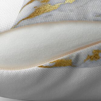 Alternate view of Gold Sparkle Veined Marble Throw Pillow