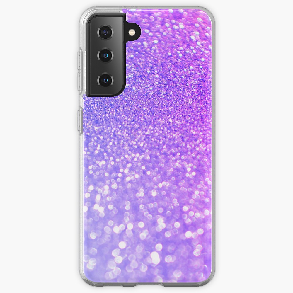 Purple and Ultra Violet Blush Glitter Case & Skin for Samsung Galaxy