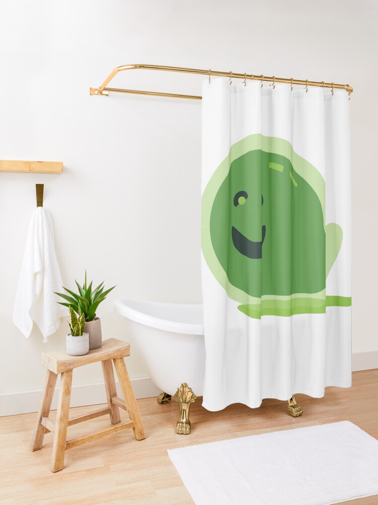 "Slimey, The Happy Slime Mold" Shower Curtain for Sale by brainthought