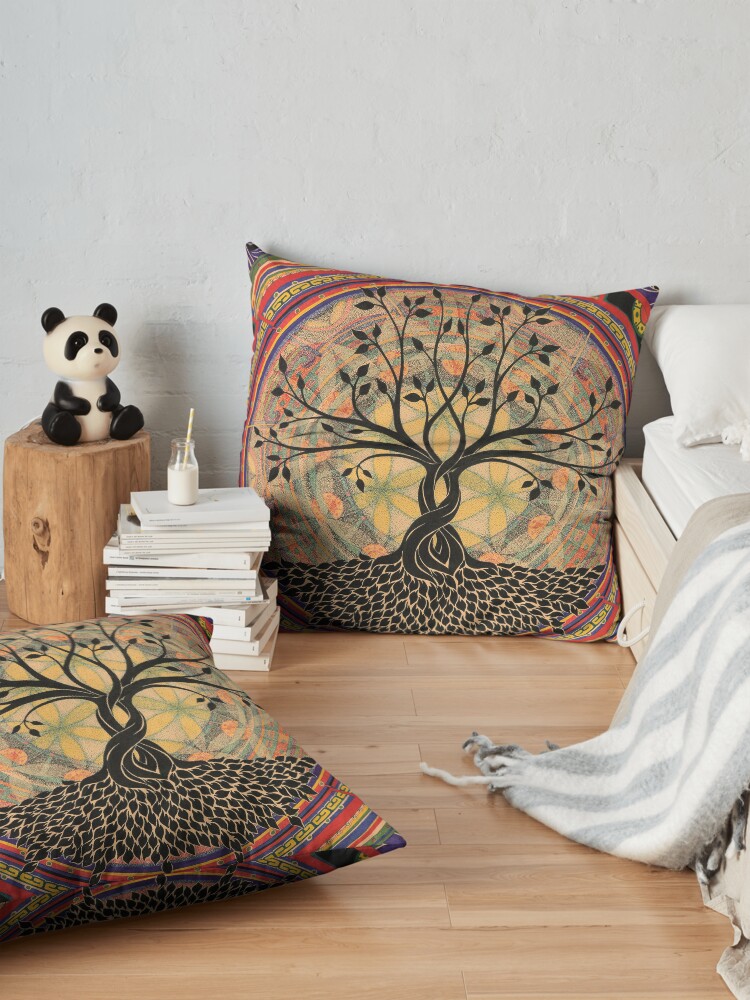 Alternate view of Life:Tree Floor Pillow