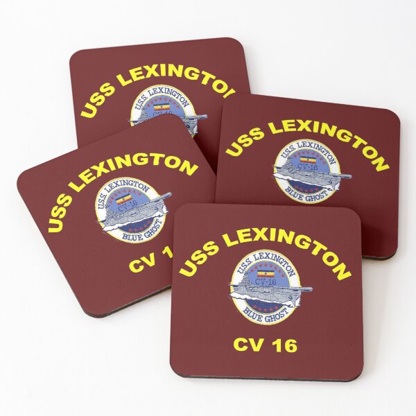 Item preview, USS Lexington CV 16 Crest for Dark Colors designed and sold by Nikki SpaceStuffPlus.