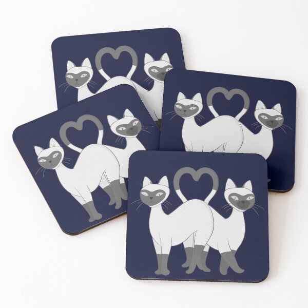 Item preview, Siamese Love Cats designed and sold by madtoyman.