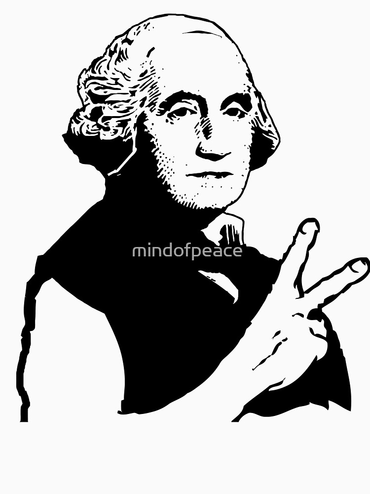 George Washington Peace Sign Symbol by mindofpeace