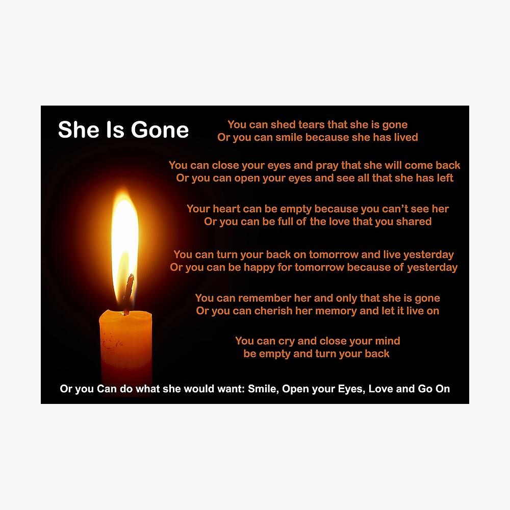 She is gone poem by 2025 david hawkins