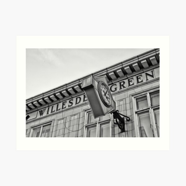 Willesden Green Tube Station Art Print