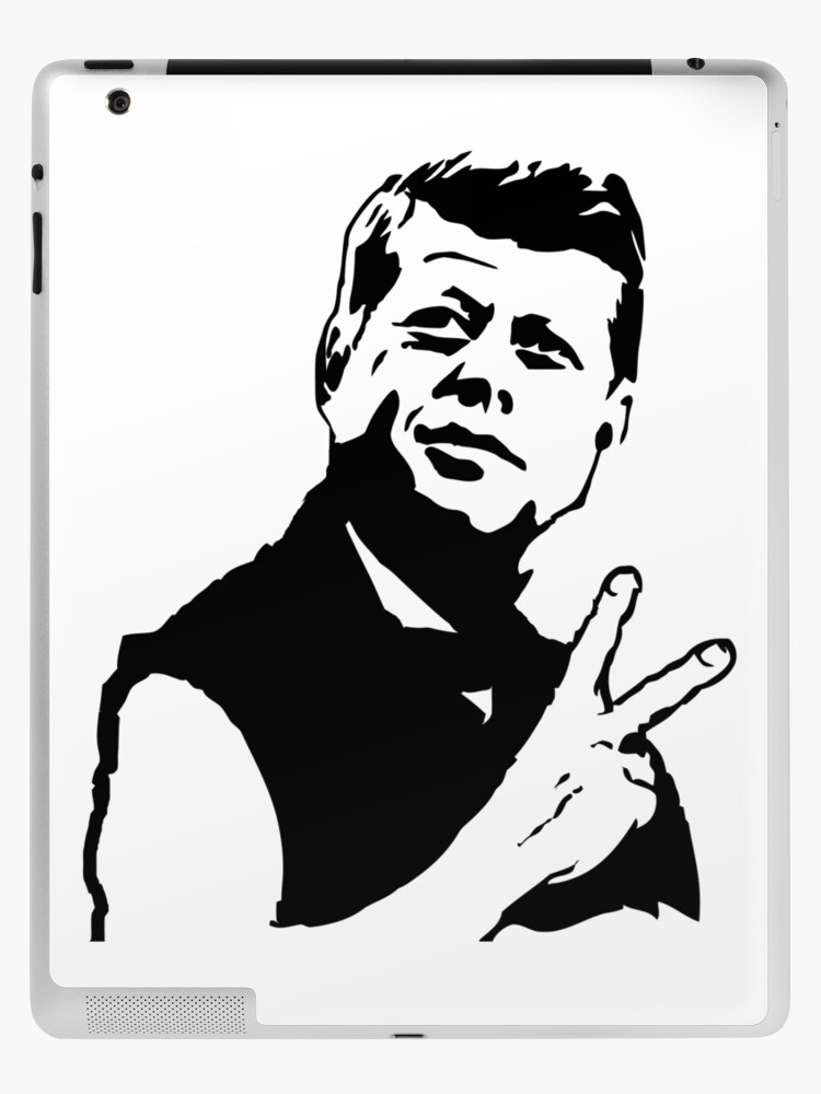 JFK John F Kennedy Peace Sign Symbol | iPad Case u0026 Skin