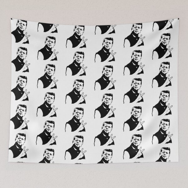 Item preview, JFK John F Kennedy Peace Sign Symbol designed and sold by mindofpeace.