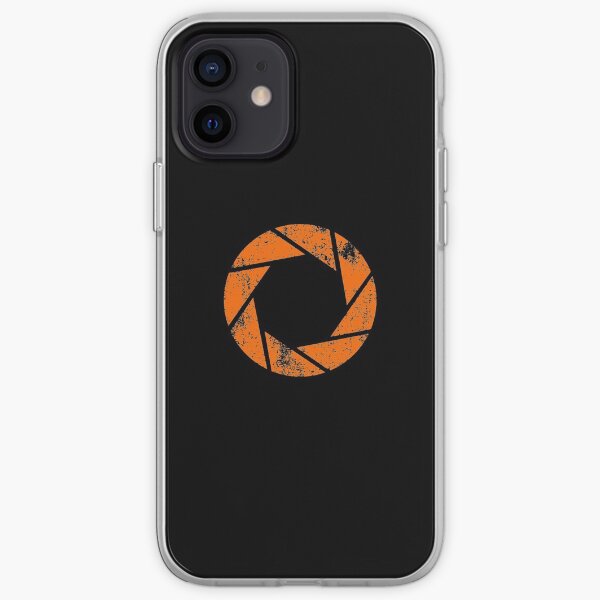 Aperture Science (Orange) Logo ยท Distressed iPhone Soft Case
