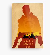 Mad Max Minimalist Metal Print