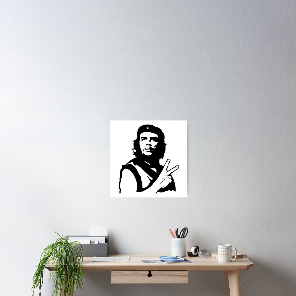 Che Guevera Peace Sign Symbol Poster