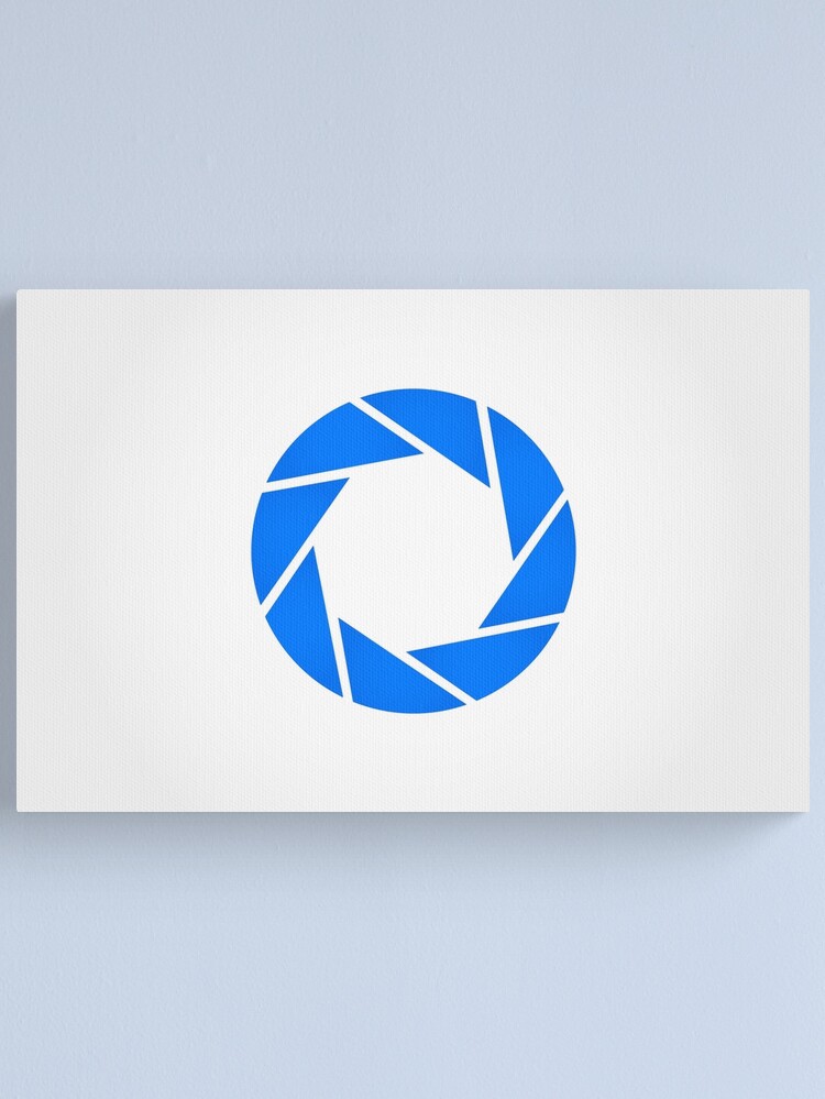 Alternate view of Aperture Science (Blue) Logo Canvas Print