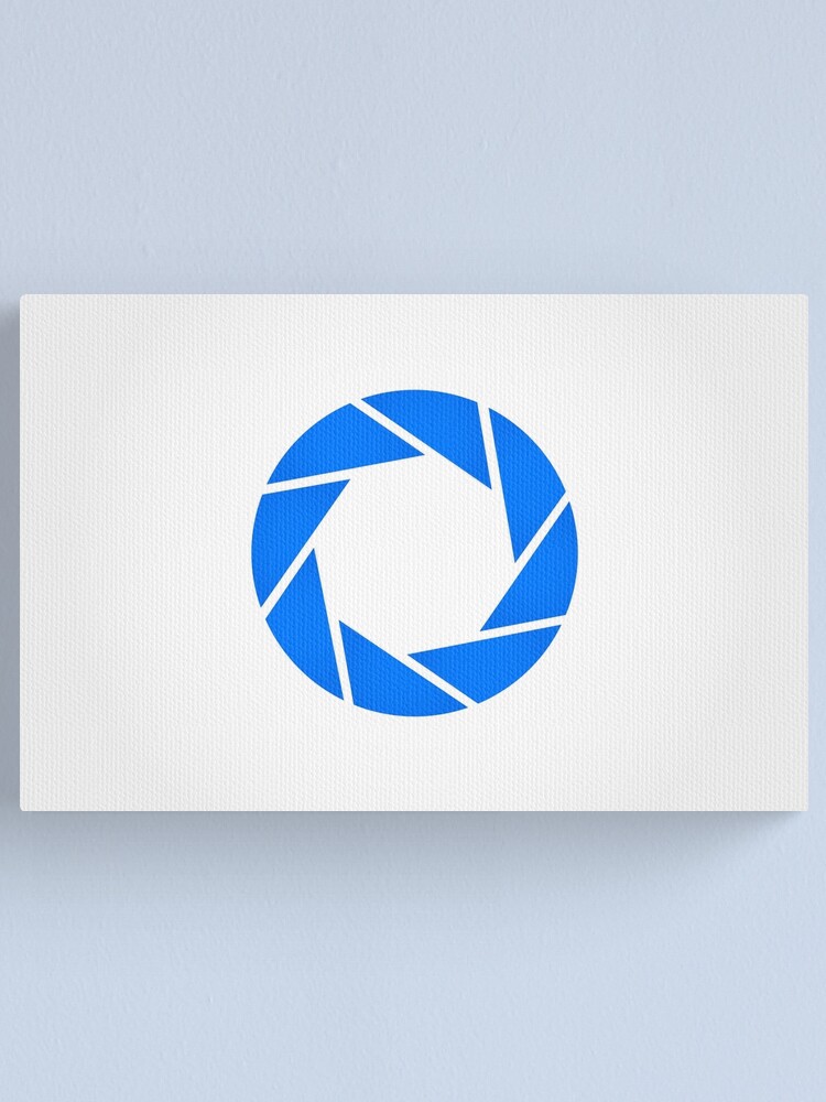 Alternate view of Aperture Science (Blue) Logo Canvas Print