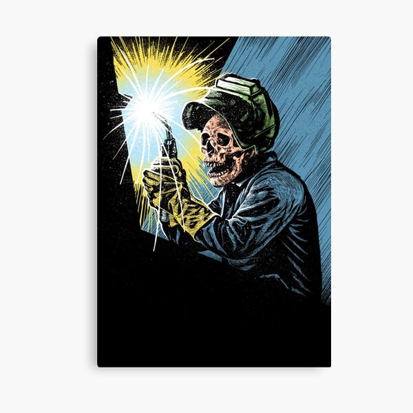 Welder skull Canvas Print
