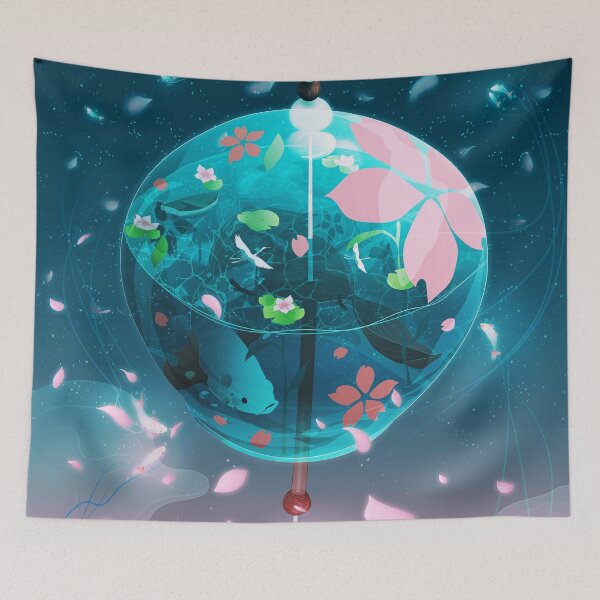 Item preview, Japanese glass wind bell designed and sold by noeldelmar.