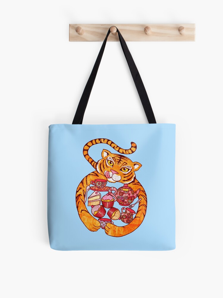 Thumbnail 1 of 2, Tote Bag, The Tiger Who Came To Tee designed and sold by micklyn.