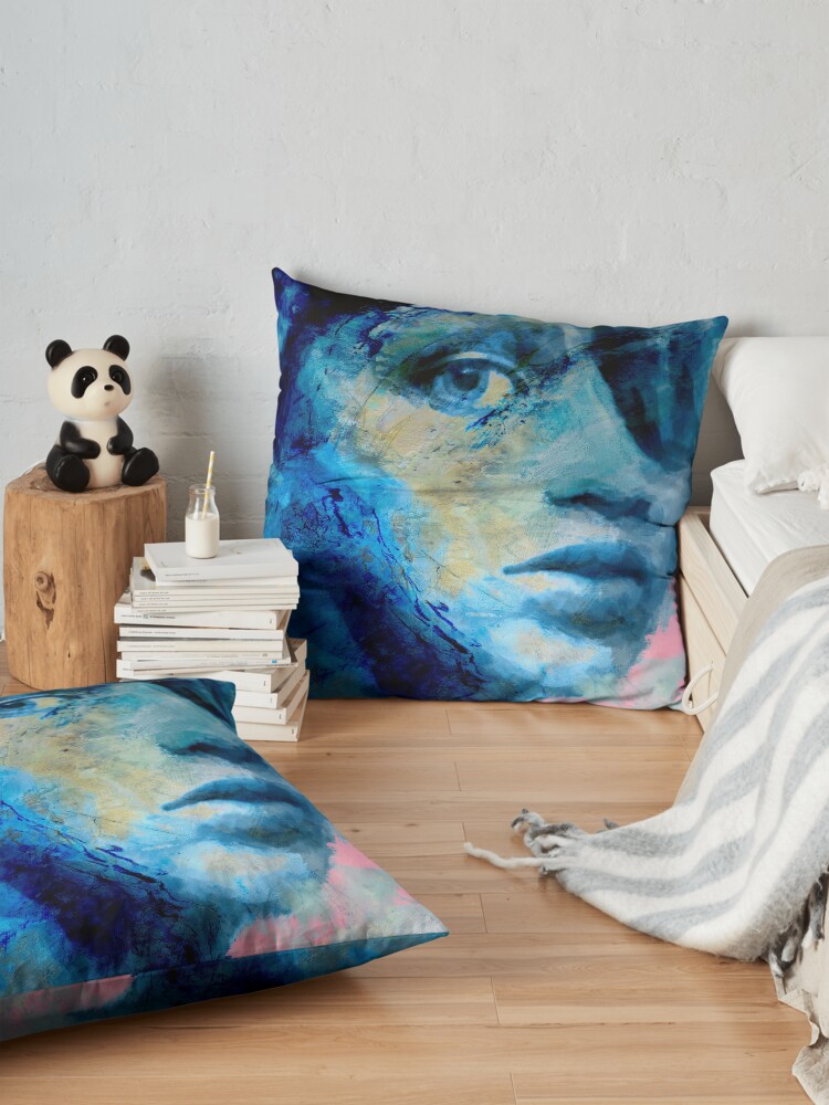 Alternate view of Blue IV Floor Pillow