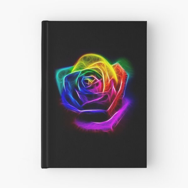 Item preview, Rainbow Fractal Art Rose Picture designed and sold by Pixie Copley LRPS.