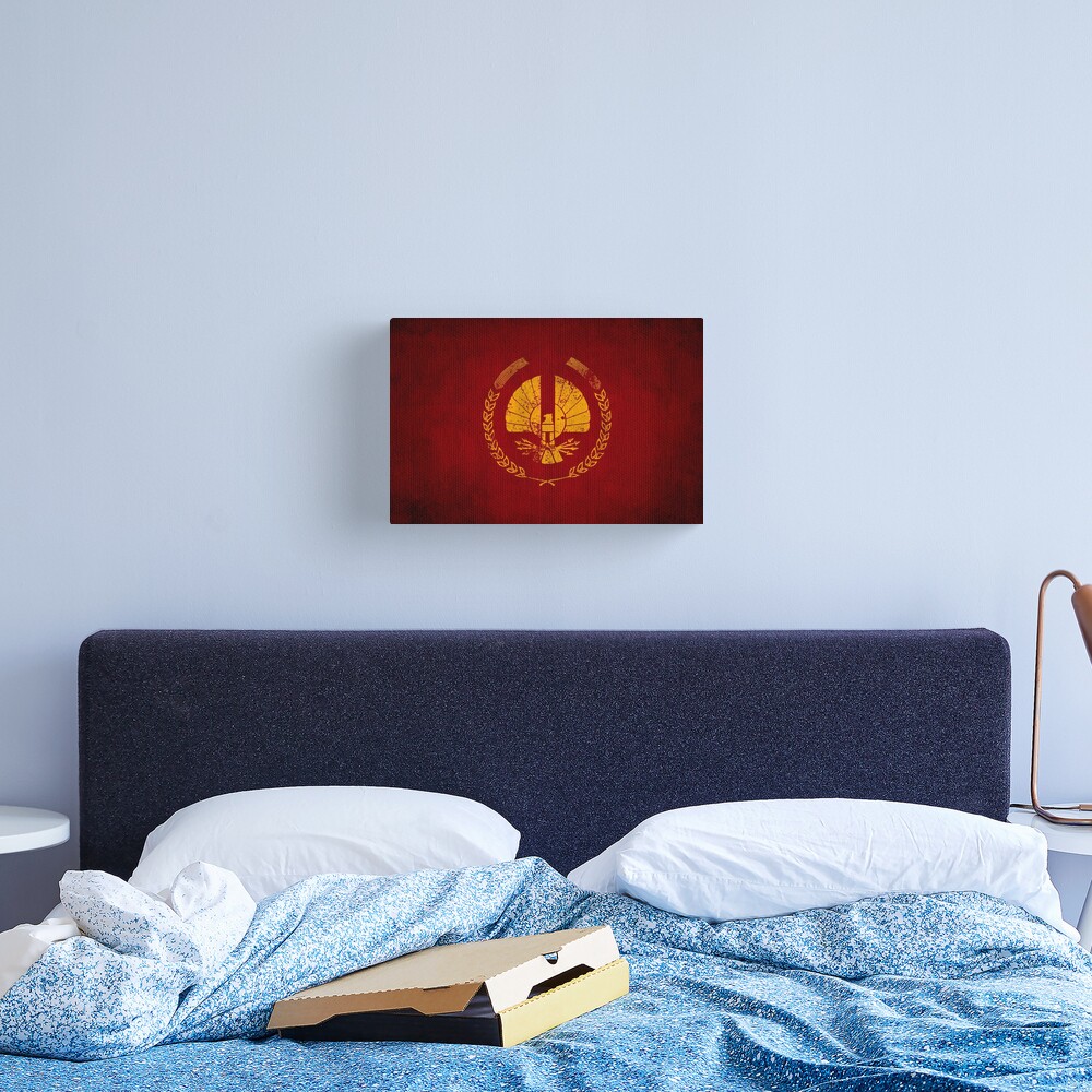 Panem Logo · Distressed Canvas Print