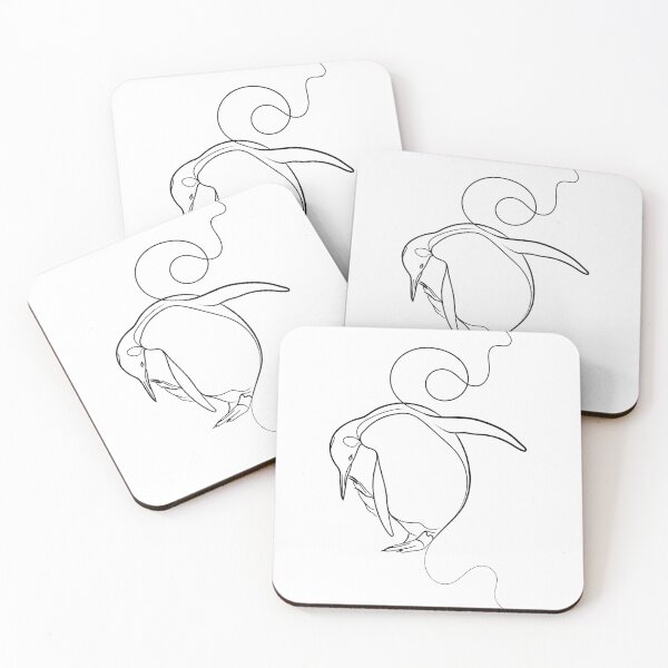 Item preview, Dancing Penguin Line Drawing designed and sold by Adam Regester.