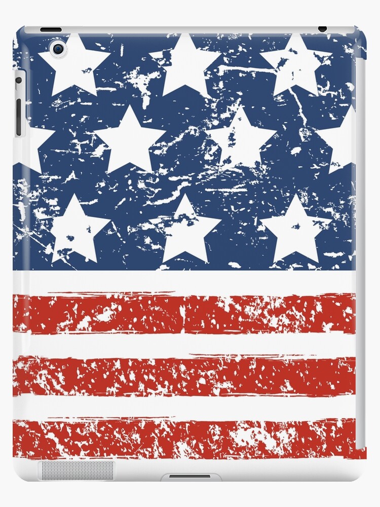 Grunged Usa Stars N Stripes Ipad Case Skin By Spicetree Redbubble