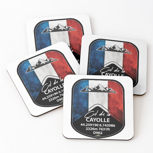 Item preview, Col de la Cayolle France Cycle and Motorcycle Sticker & T-Shirt Shield designed and sold by OuterShellUK.
