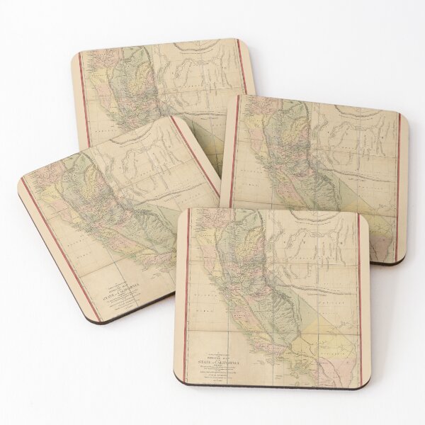 Item preview, State of California Map (1851) designed and sold by allhistory.