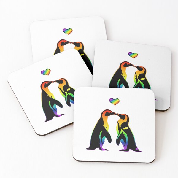 Item preview, LGBT gay in love penguins designed and sold by claudiasartwork.