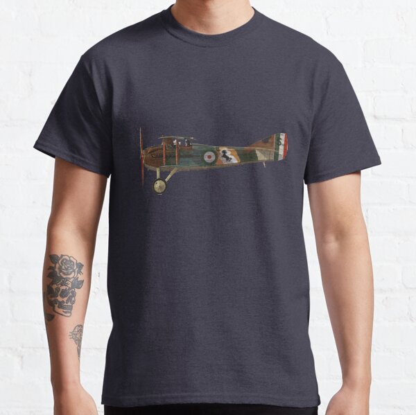 Francesco Baracca Ace SPAD Biplane Classic T-Shirt