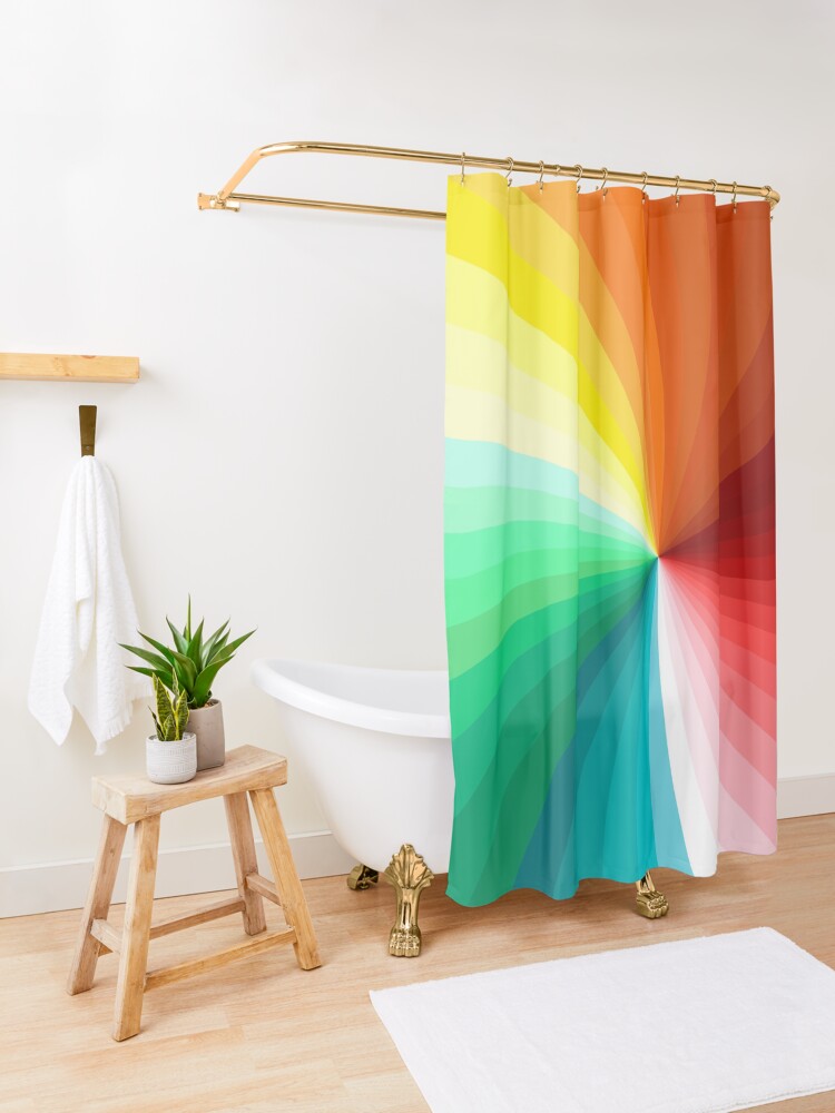 "Multi Color Abstract Design" Shower Curtain by CreatedProto Redbubble